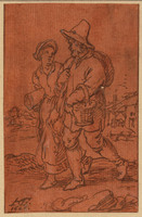 N 054-07
<br/>
Boer en boerin wandelend
<br/>
<em>Goltzius, Hendrick (1558-1617)</em>
